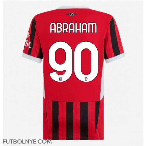 Camiseta AC Milan Tammy Abraham #90 Primera Equipación para mujer 2024-25 manga corta